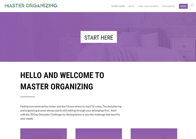 Master Organizing